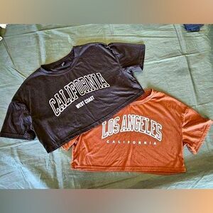 Two crop top shirts